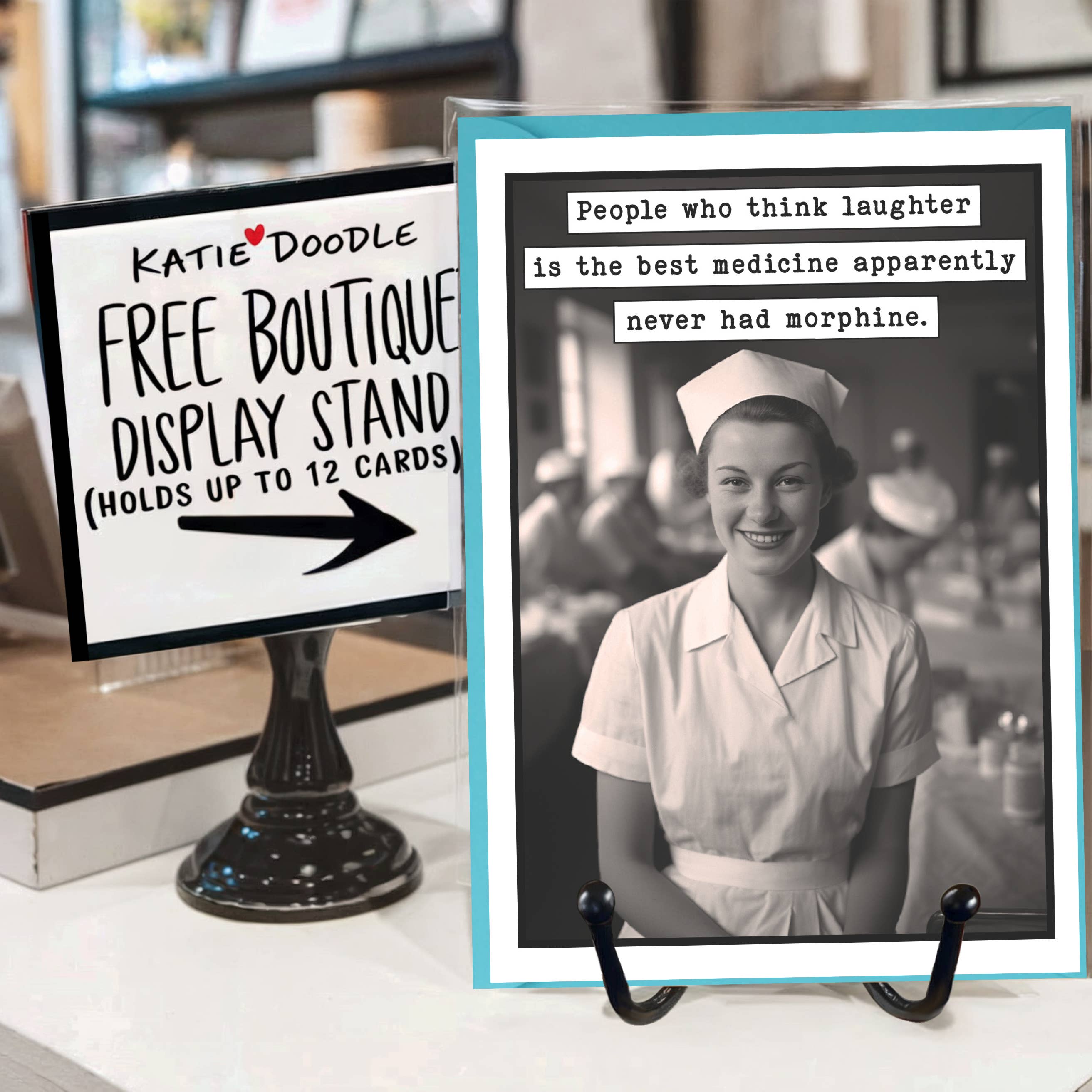 Katie Doodle | Boutique Greeting Cards & Birthday Gifts - Wholesale Gag Gift/Novelty Gift - Get Well Soon, Nurse Graduation Gifts, Funny Cards (Bulk)
