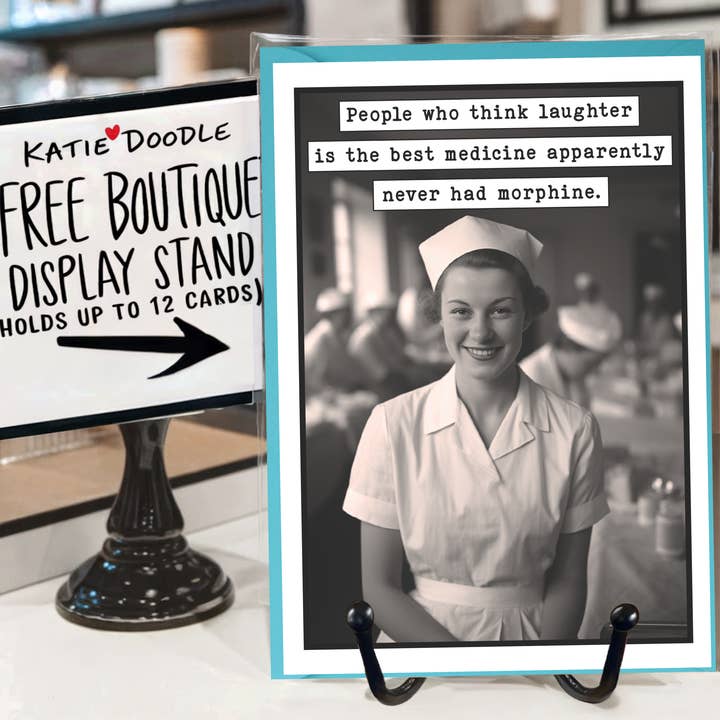 Katie Doodle | Boutique Greeting Cards & Birthday Gifts - Wholesale Gag Gift/Novelty Gift - Get Well Soon, Nurse Graduation Gifts, Funny Cards (Bulk)