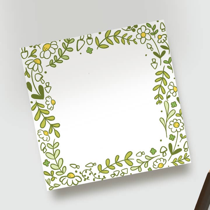 Leafy Sticky Notes for wholesale by Moth Mart