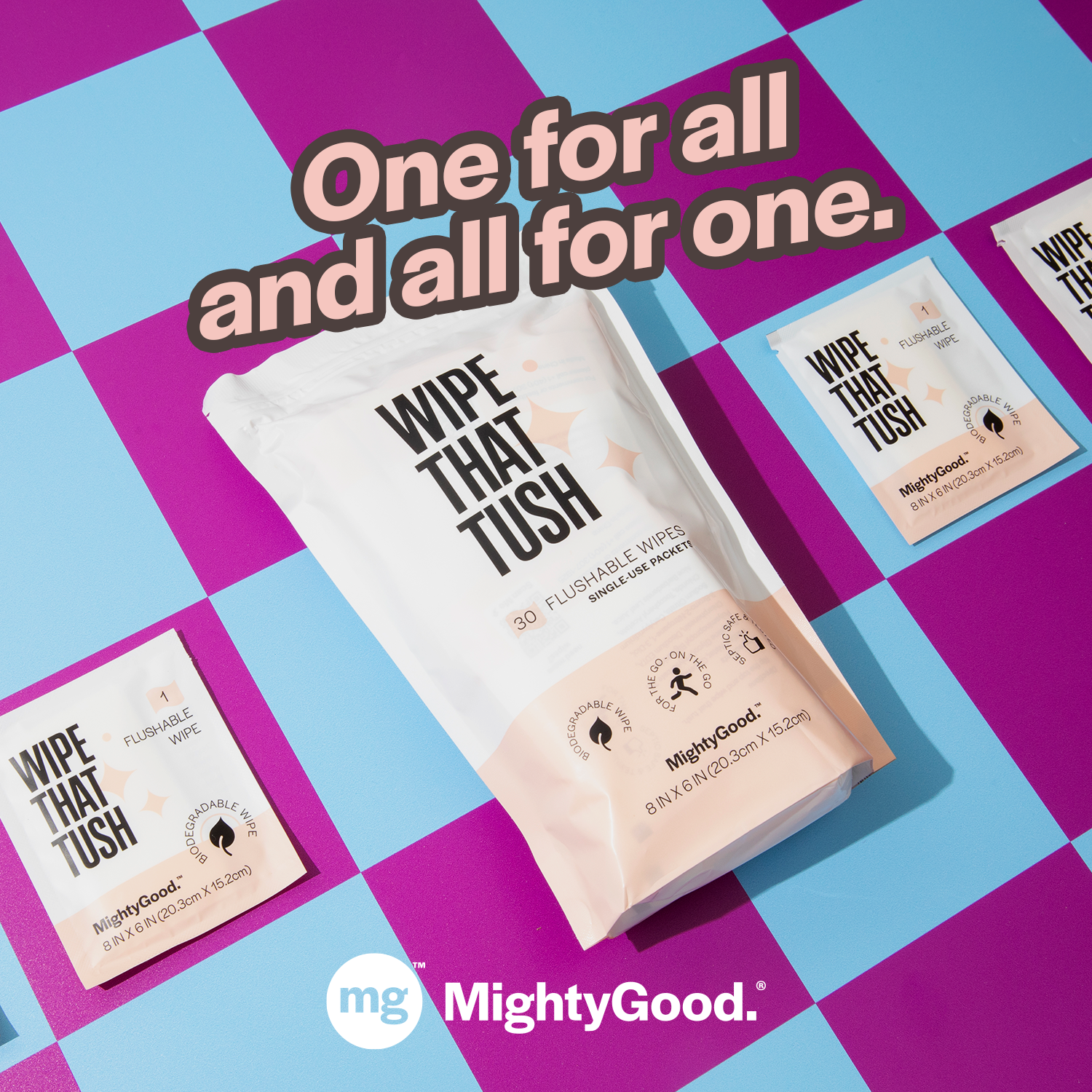 Mighty Good Solutions - Wholesale Intimate Cleanser/Wipe - Wipe That Tush Single Use 10 Count (Pack of 12)6