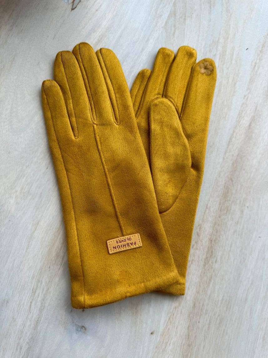 Cinnamon Creations – Luvas - Mulher por atacado – Luvas de Camurça Sintética GLO117