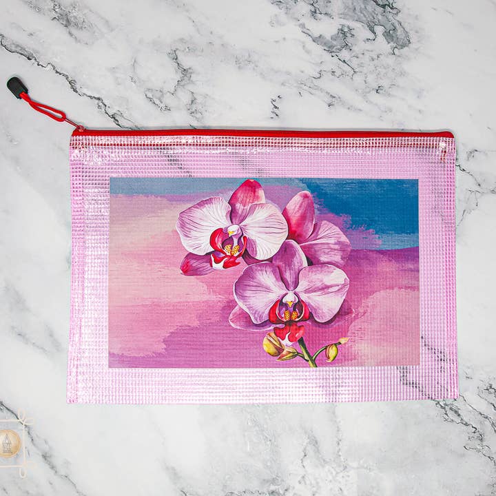Orchid Organizer Pouch- See Through Organizer Bag for wholesale by A Nice House