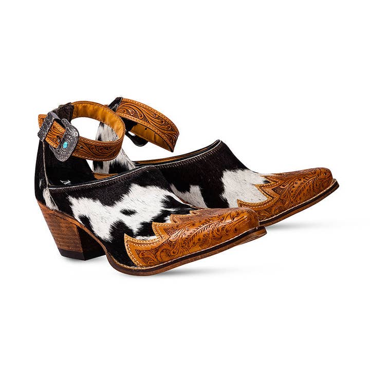 Zora Canyon Hair-On Hide Muiltjes voor wholesale door Myra Bag