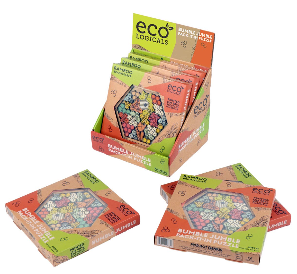Project Genius - Wholesale Puzzle - Kids - Ecologicals Bumble Jumble Bamboo Puzzle4