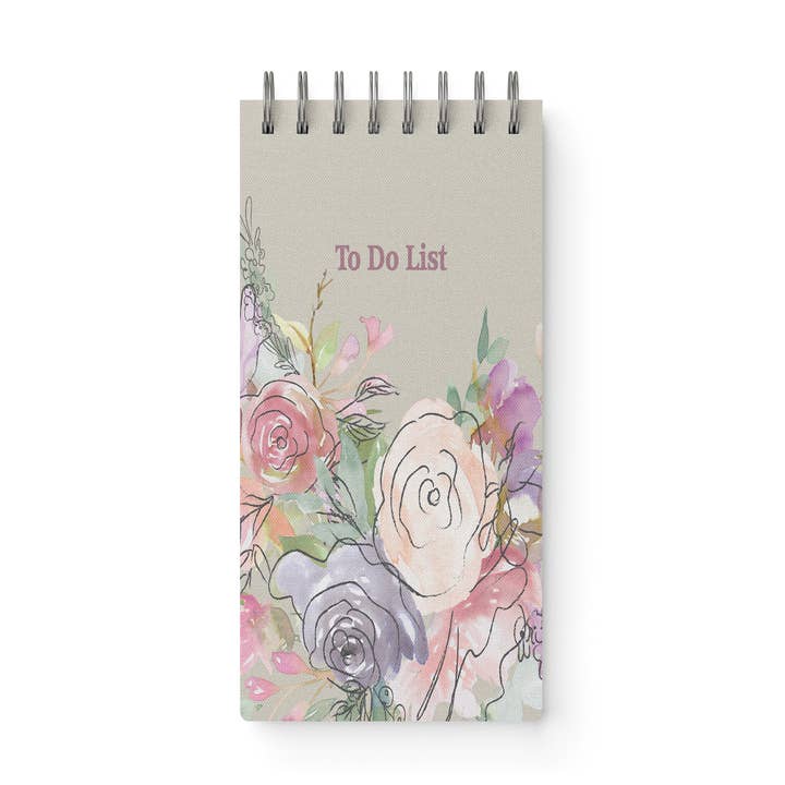 Flourishing Florals To Do List Notepad for wholesale by Line & Script