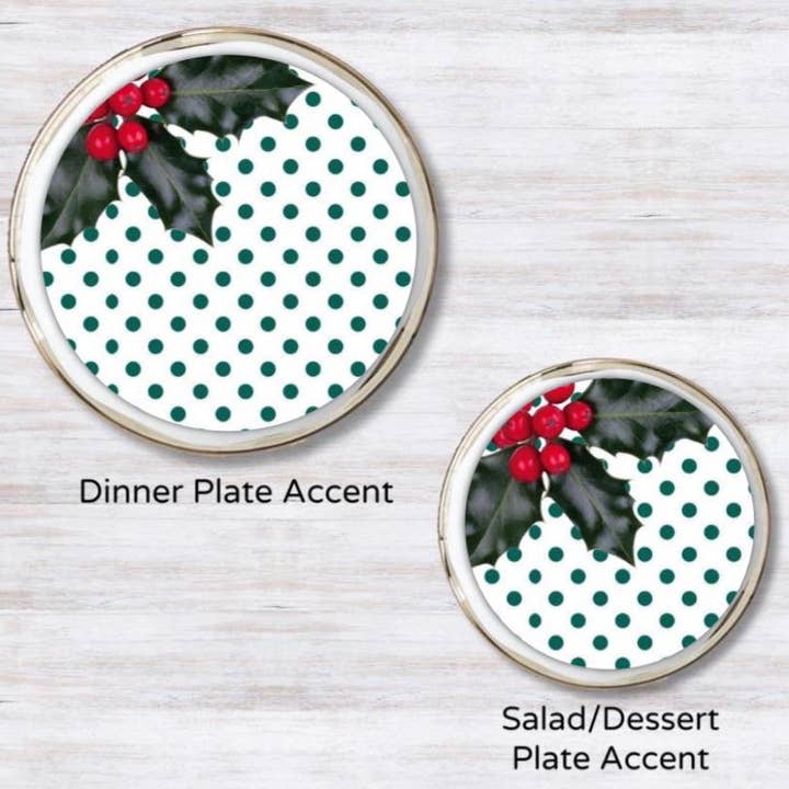 Holly Jolly Assiette de Noël Accent pour la vente par Altoonastore