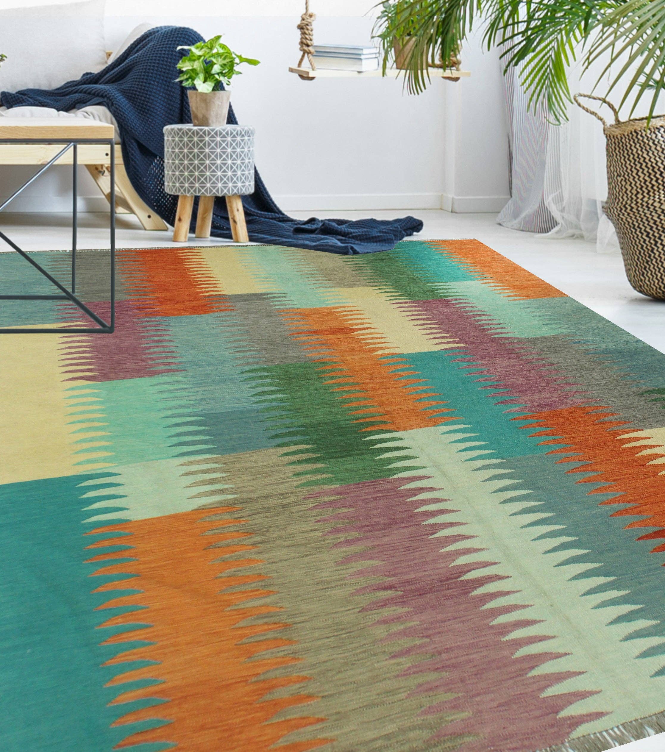 Noori Rug – wholesale Area rug – Winchester Shenshah Rust/Green Rug, 8'6" x 9'9"3