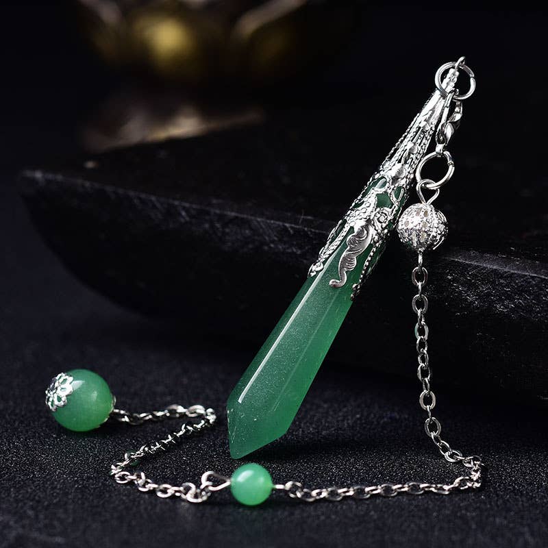 Gemcohub – Großhandel Spiritueller Stein/Kristall – Buntes Pendel aus natürlichem Kristallstein in Hexagon-Form32