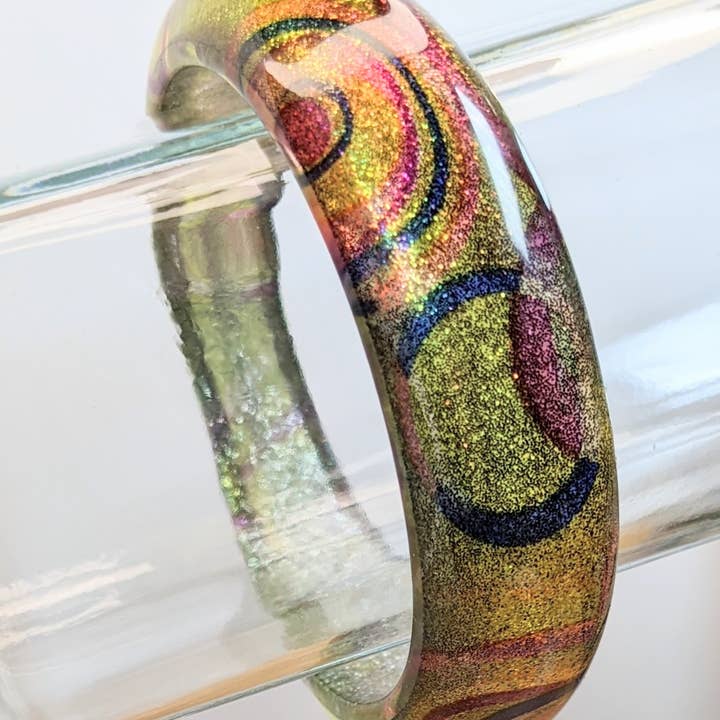 Fiona Accessories - Wholesale Bangle Bracelet - Bangle Bracelet Retro Resin Bangle Variety5