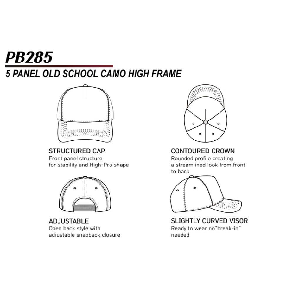 DOBBI - Vendita all'ingrosso Cappellino da baseball - Unisex - Cornice alta Old School Camo a cinque pannelli12