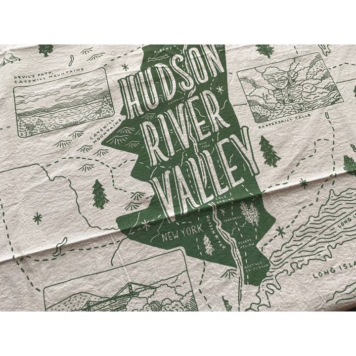 Noteworthy Paper & Press - Wholesale Tea Towel - Hudson River Valley Towel5