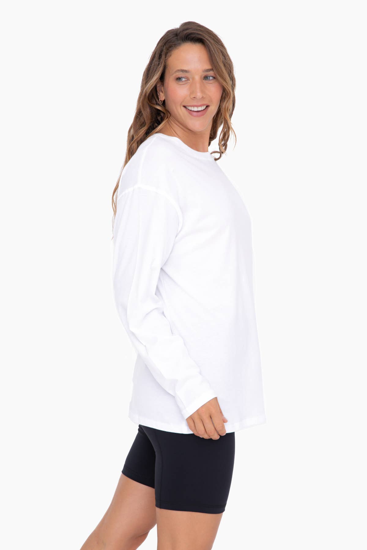 Mono B - Wholesale Tunic - Women's - Organic Cotton Long Sleeve Boyfriend Tee13
