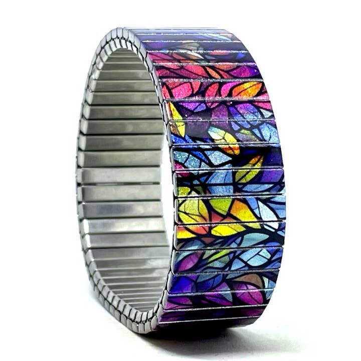 Stainless steel 18mm bracelet - Flowers Garden 56S18 for wholesale by Urband London