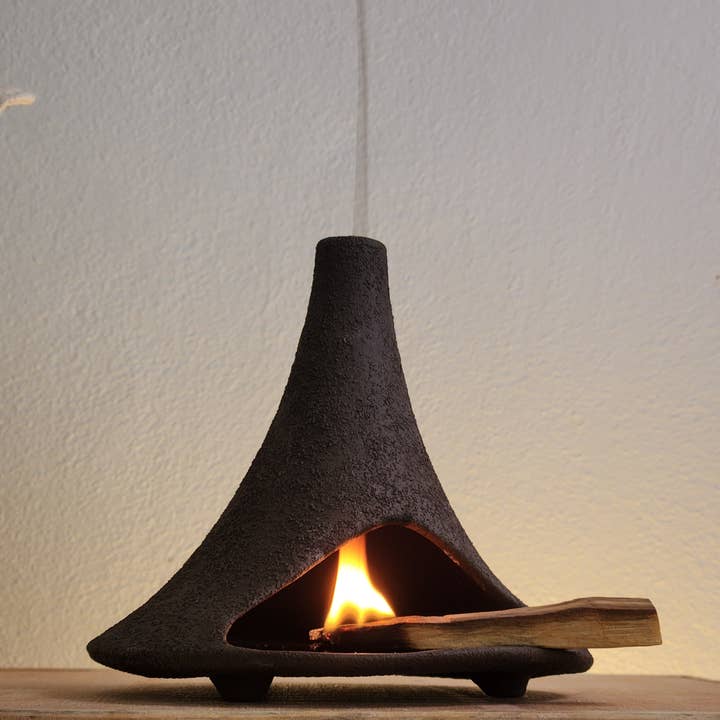 Siesta Studio - Wholesale Incense Holder - Ceramic Brown Textured Palo Santo Burner