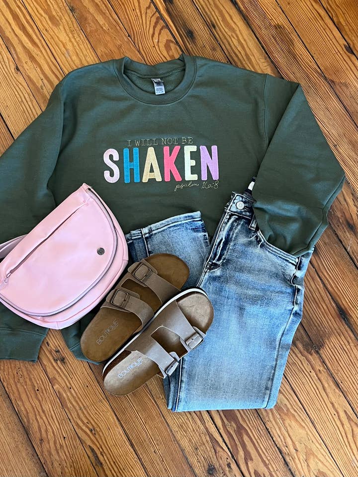 Shaken Embroidered Crewneck Sweatshirt for wholesale by Lhite Graphics