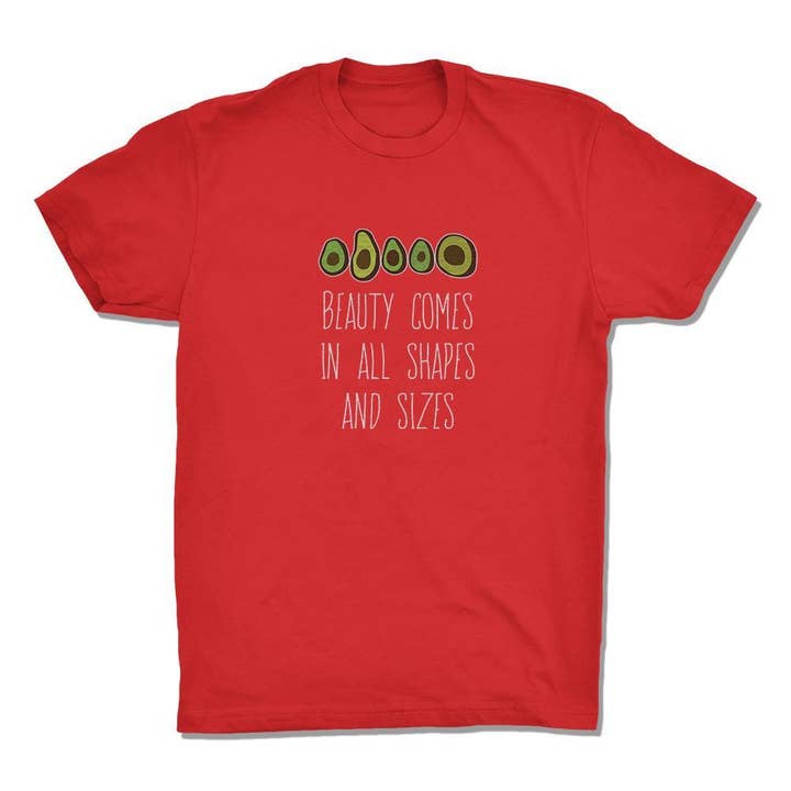 Beauty Comes In All Shapes - Avocado Gemtone T-Shirt for wholesale by Soulful Wear