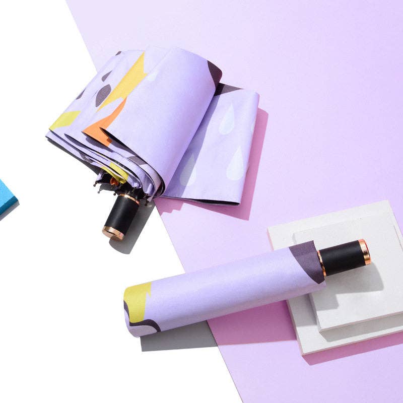 liqubit – Engroshandel Paraply - Unisex – Graffiti trykt solbeskyttende paraply0