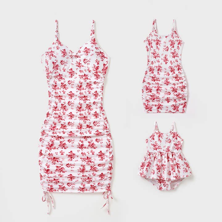 Floral Strappy Bodycon Dress – Mom & Me for wholesale by PatPat Matching