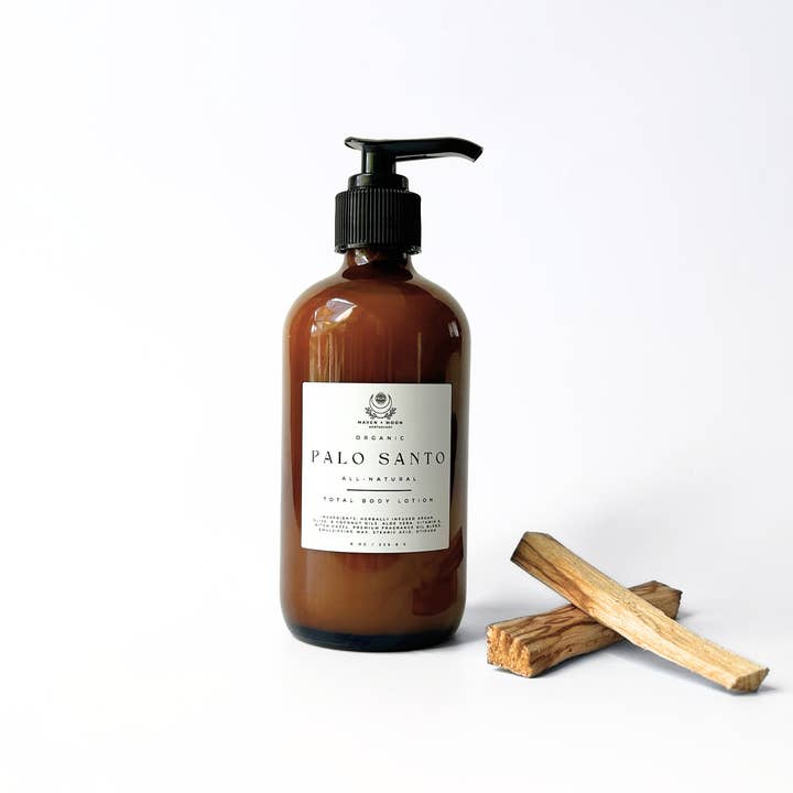 Palo Santo - Handgjord helt naturlig total kroppslotion för wholesale av MAVEN + MOON