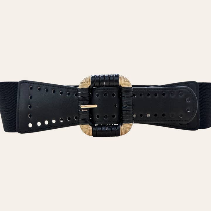 Black Plus Size - Chic Leather Belt for wholesale on Faire0