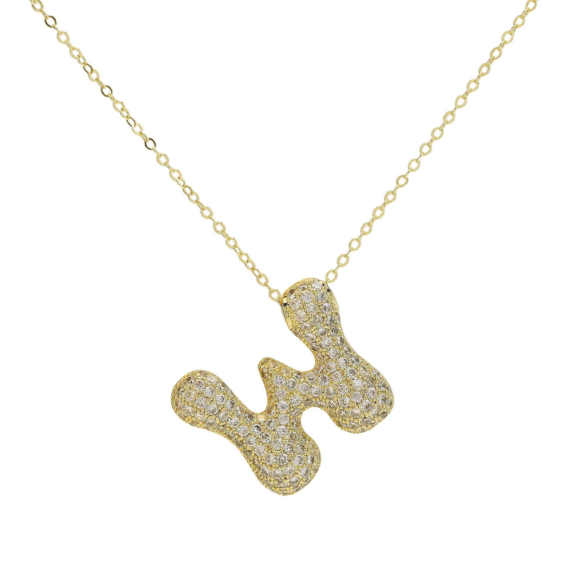 Savvy Bling - Venta al por mayor Collares con colgantes/abalorios - Collar Initial Cz Waterdrop en oro de 18 quilates22
