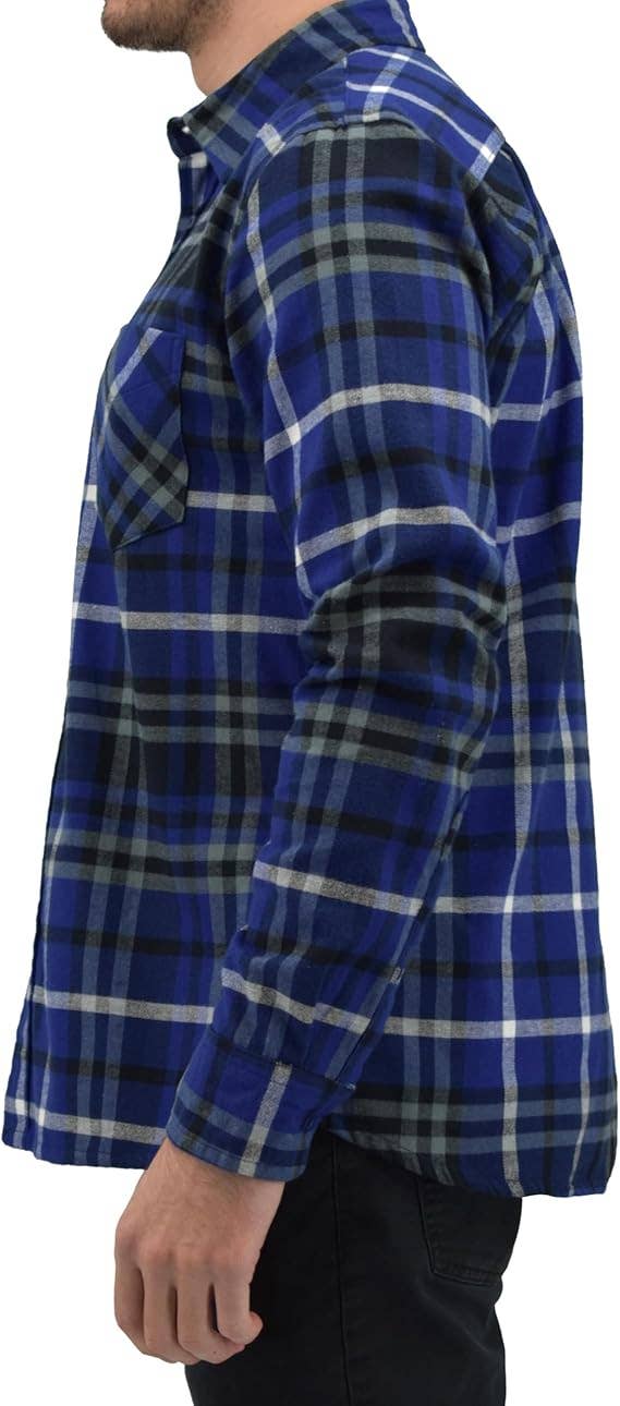 I-Wear Brands - Wholesale Button Down Shirt - Men's - Men's Long Sleeve Button Down Cotton Flannel Shirt10