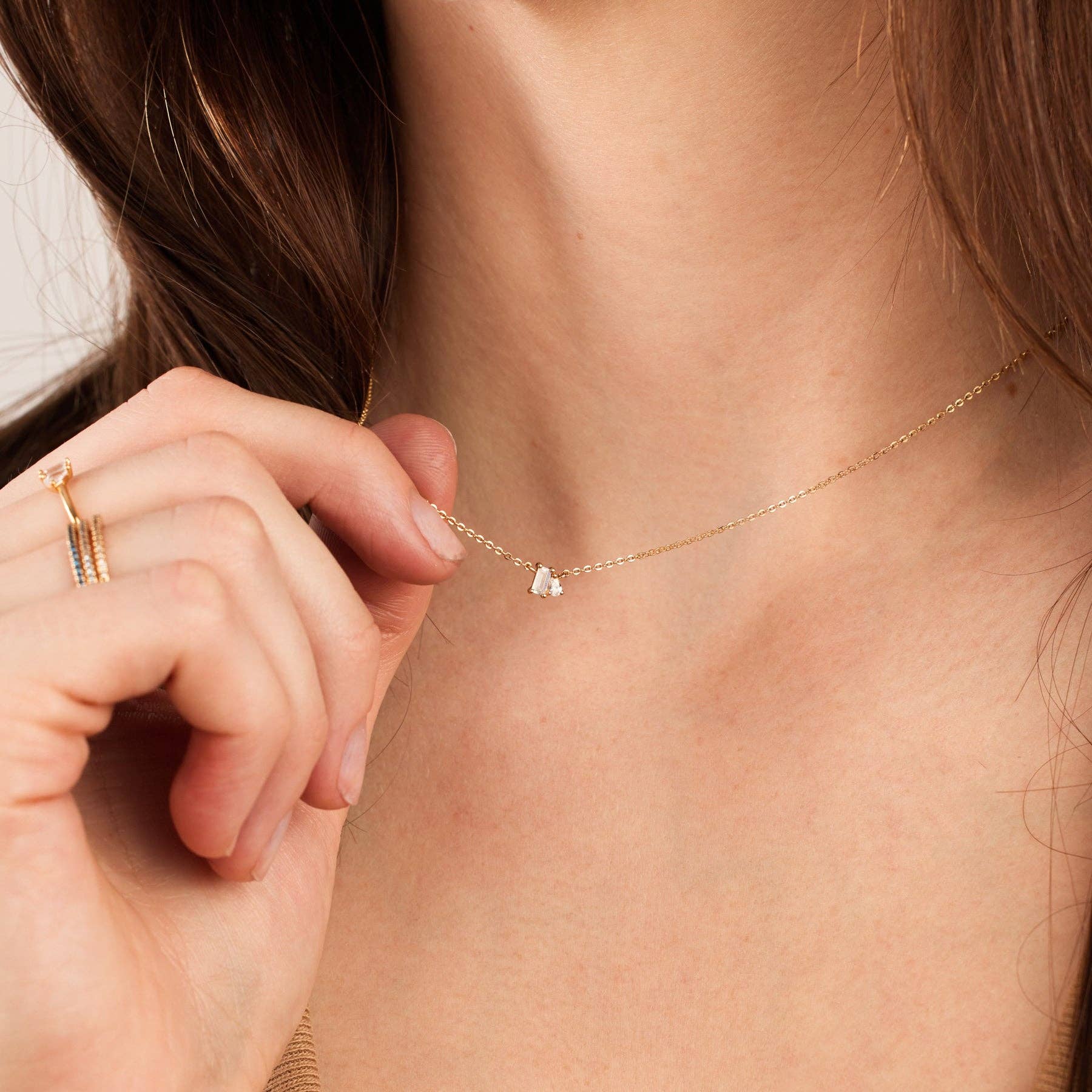 Made By Mary - Wholesale Pendant/Charm Necklace - Toi et Moi Necklace5