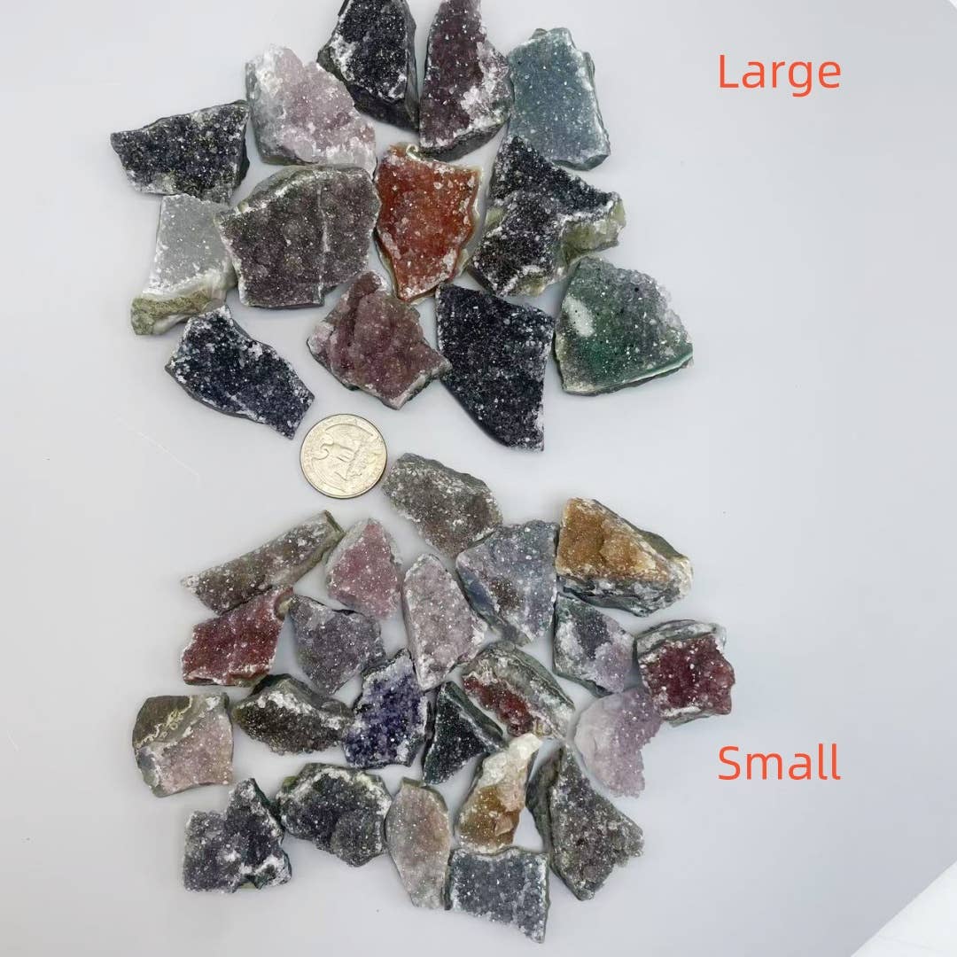 Crystal Deal· Wholesale Crystals & Gifts - Wholesale Pendant/Charm Necklace - Amethyst Crystal Cluster Raw Stones for Jewelry1