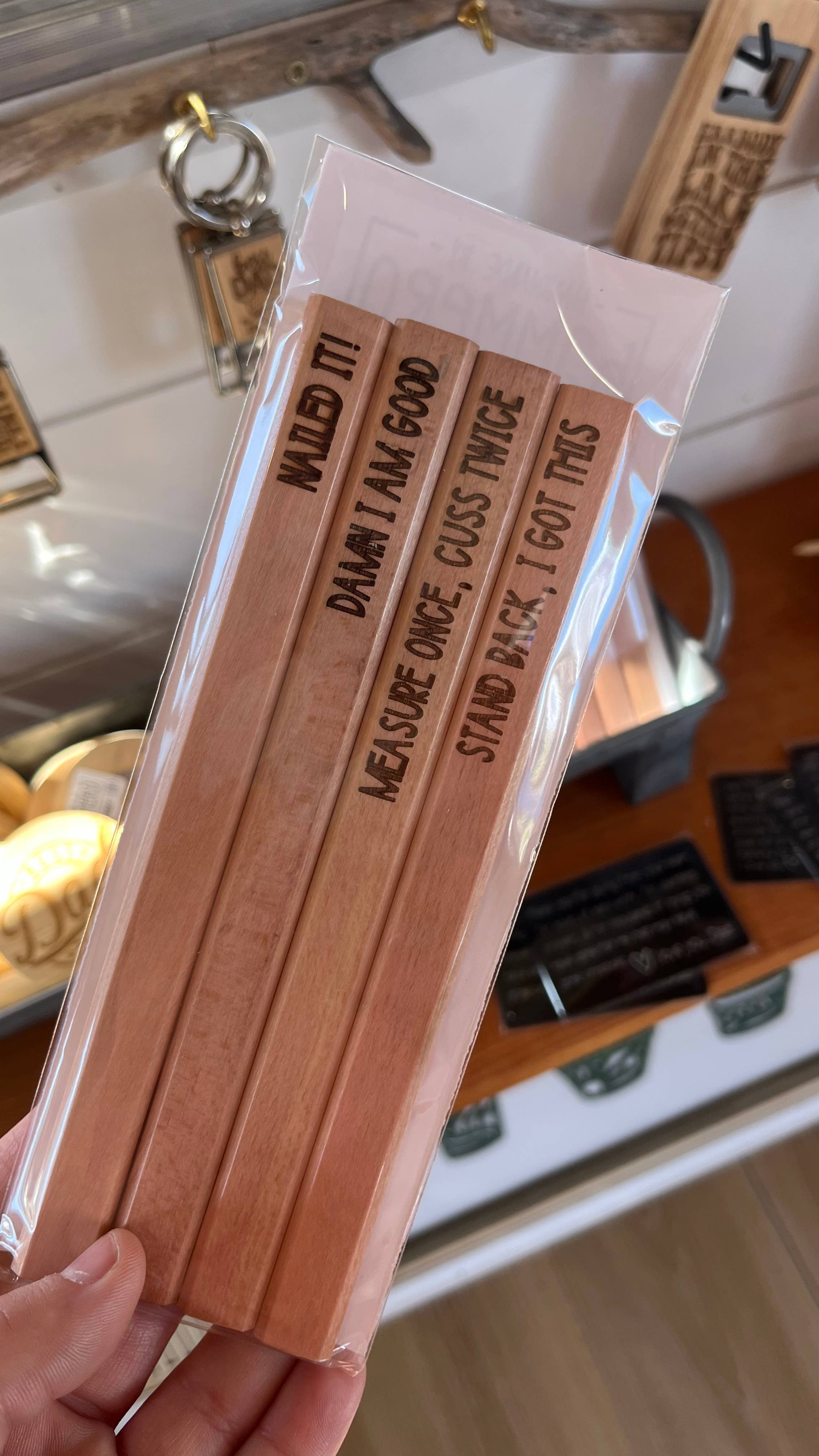 Handmade by Hammero - Wholesale Pencil - Father's Day Engraved Carpenter Pencils3