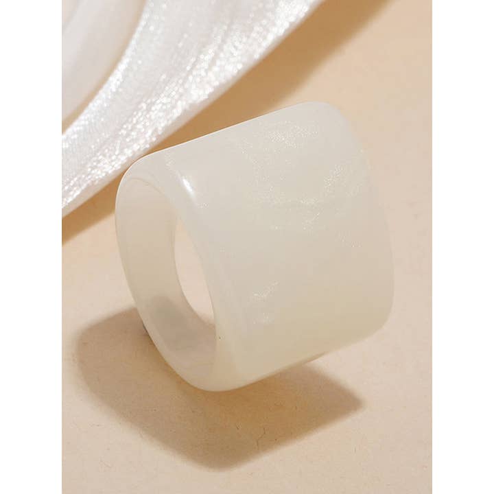 StyleGalX - Wholesale Cocktail/Statement Ring - Original Vintage 6 Colors Acrylic Geometric Ring1