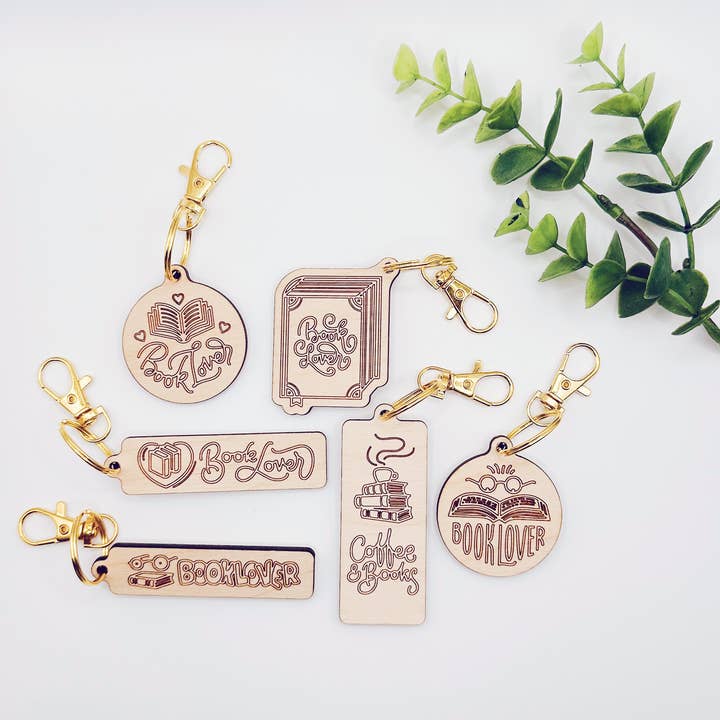 Bookish Keychain, Book Lover, Literary Keychain for wholesale by Remember November, Inc