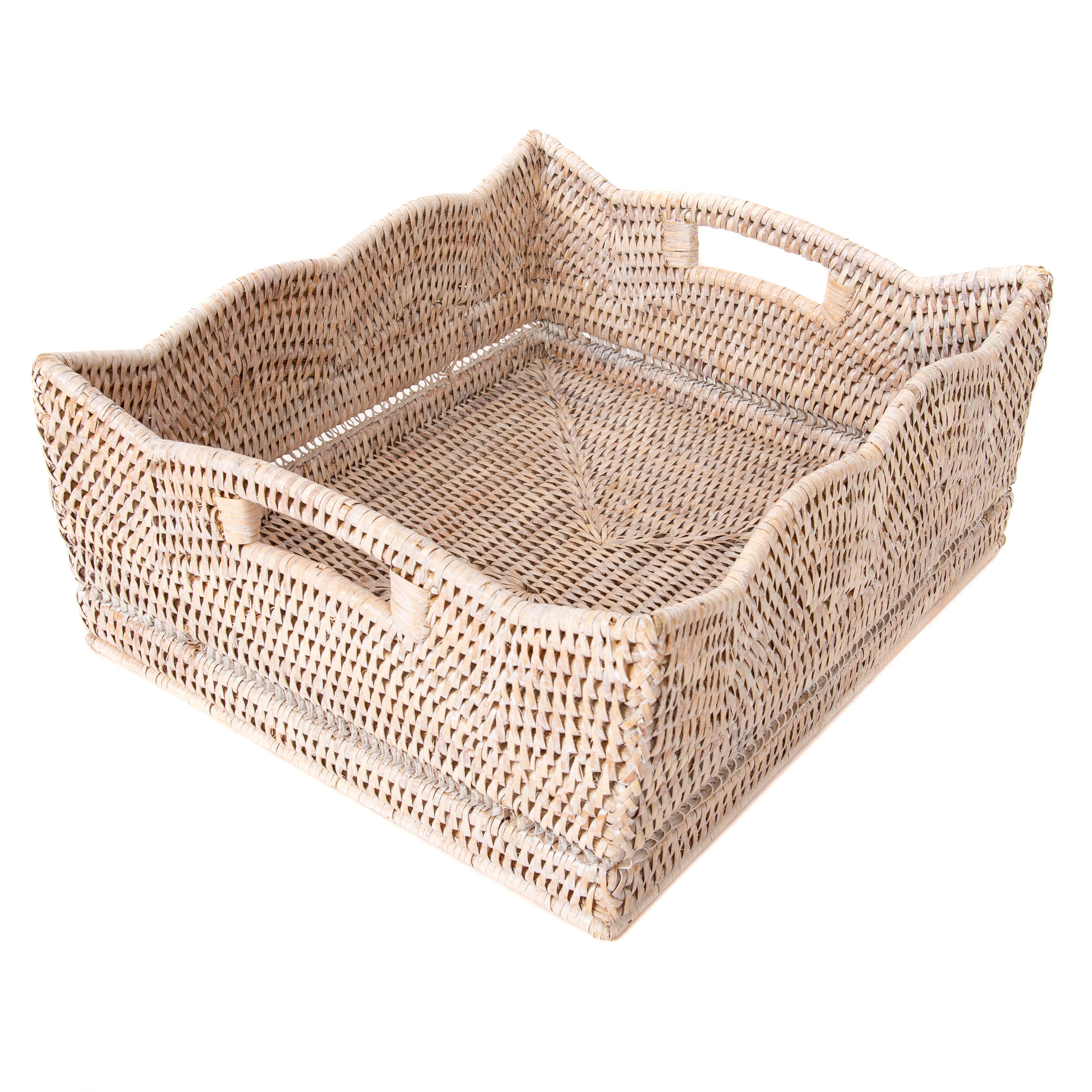 Artifacts Trading Company – Cesta por atacado – Cesto de Armazenamento em Rattan para Prateleira – Design de Escalope3