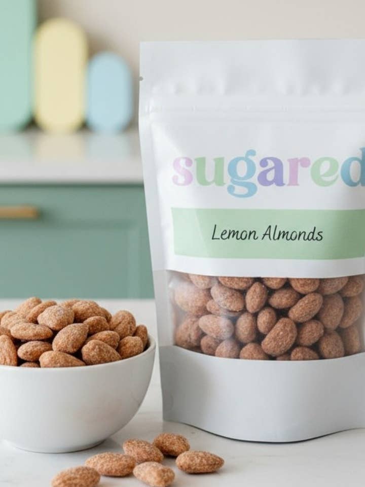 Amandes rôties au citron pour la vente par Sugared