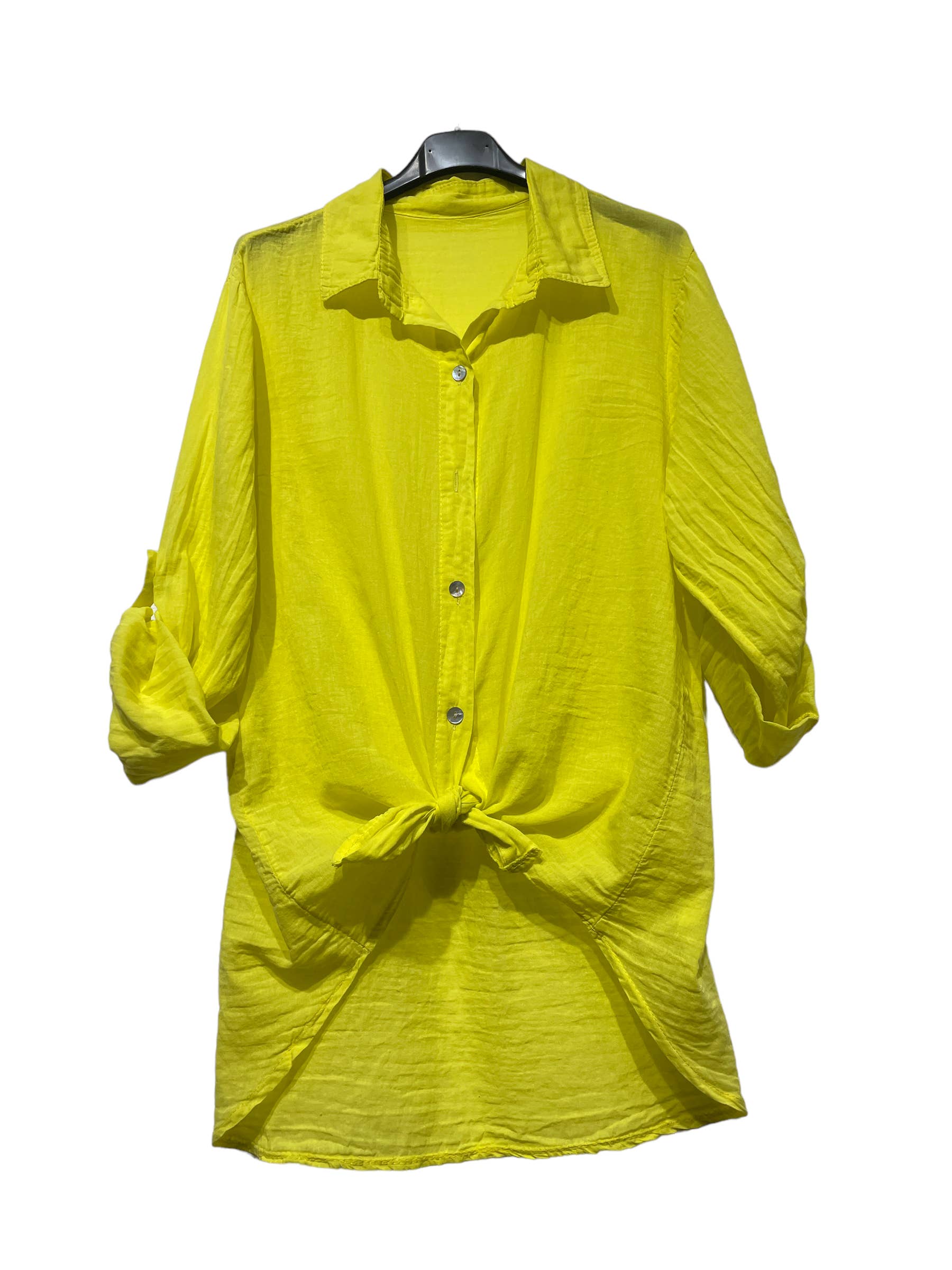 LINEN & COTTON HOUSE – wholesale Tröja med knappar – Dam – BUNDEN BOMULLSSKJORTA 42602 1