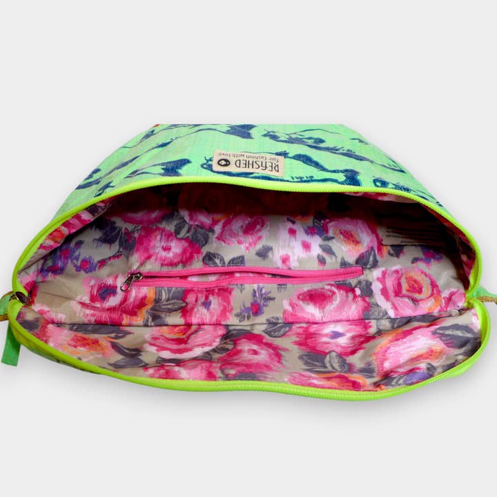 REFISHED fair fashion – Großhandel Bauchtasche – Damen – BUM BAG XL | Upcycelte Bauchtasche in hellgrün
