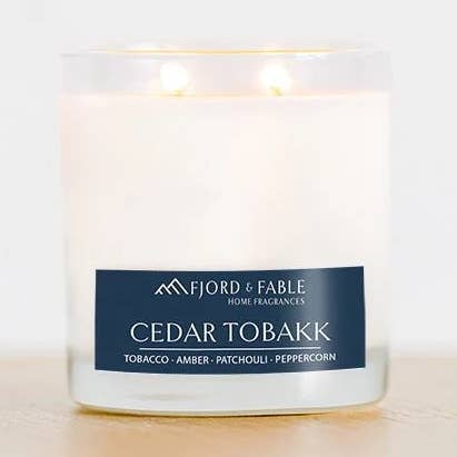 Vela de Cedro e Tabaco por atacado de FJORD & FABLE