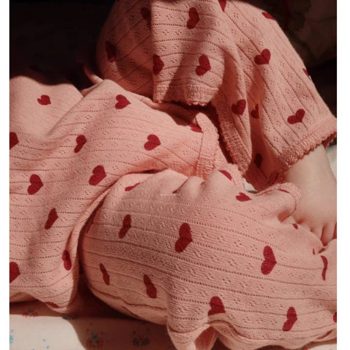 Little Trendy - Wholesale Jumpsuit - Baby - Baby pure cotton heart bow printed jumpsuit romper5