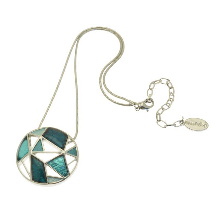 Miss Milly Limited – wholesale Pendant/charm necklace – Green Geo Necklace