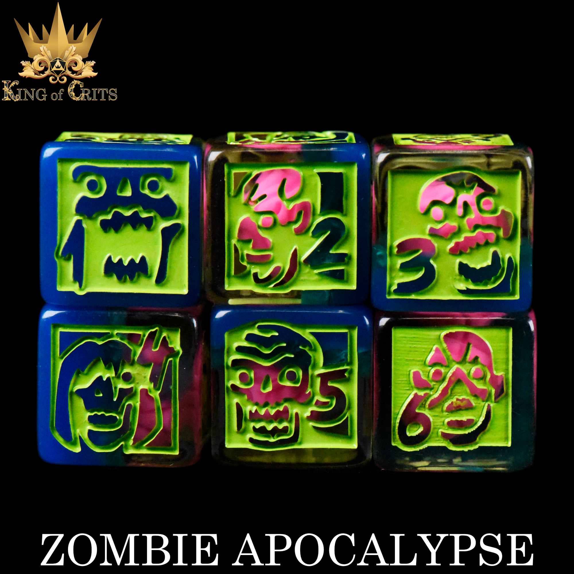 DNDDICE.COM - Wholesale Dice - Zombie Apocalypse - 11 Dice Set6