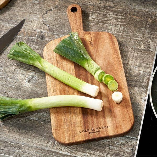 DKHB [Zyliss, Cole & Mason, Swissmar, AdHoc, Ken Hom] - Wholesale Cutting Board - Cole & Mason Barkway Acacia Chopping Board with Handle2