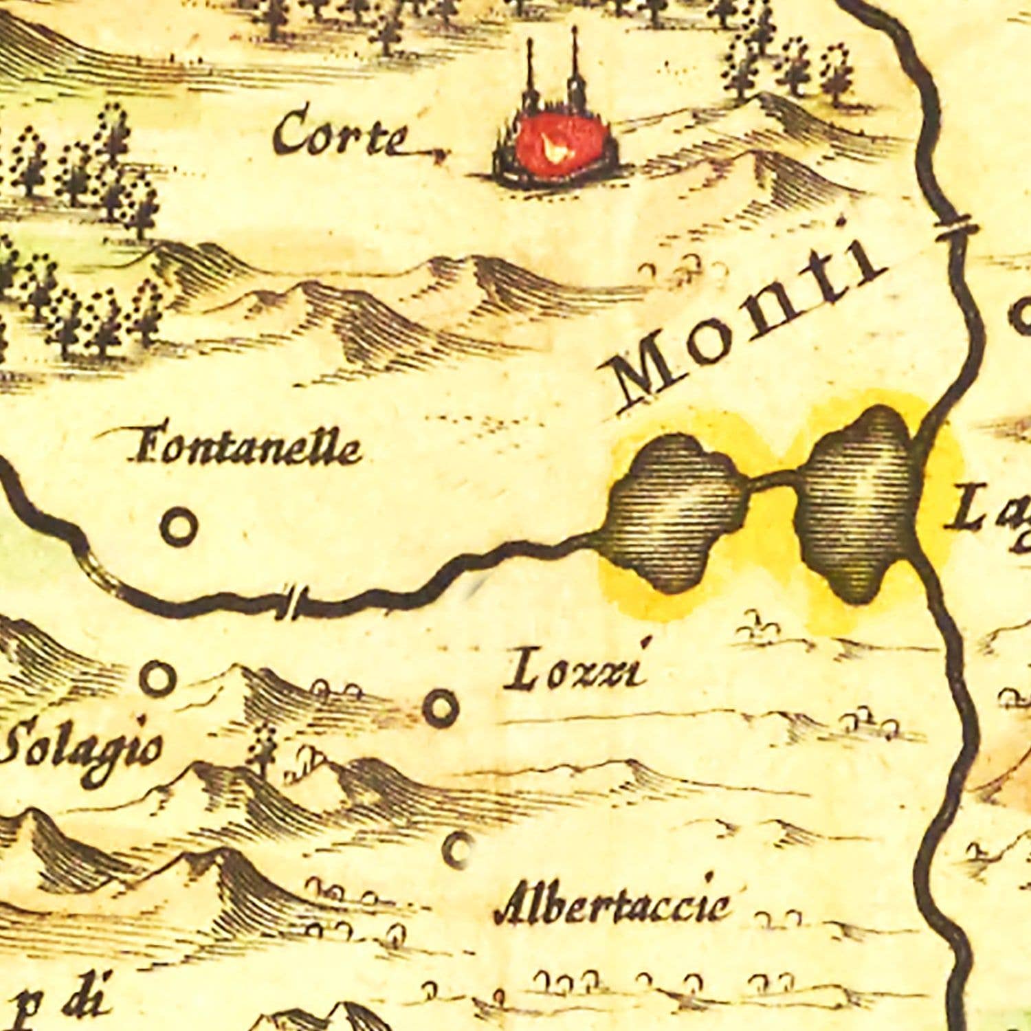 Ted's Vintage Art - Wholesale Map - Vintage Map of Corsica, 16653