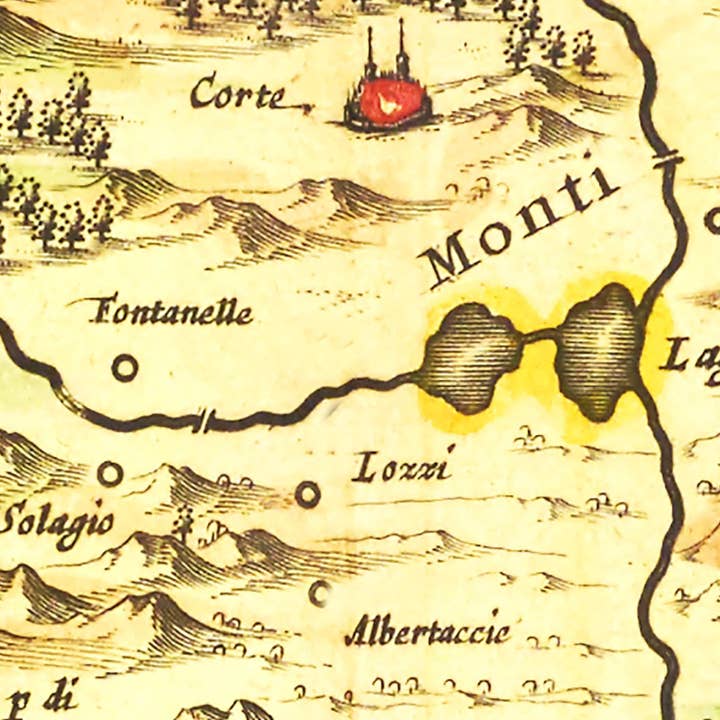 Ted's Vintage Art - Wholesale Map - Vintage Map of Corsica, 16653