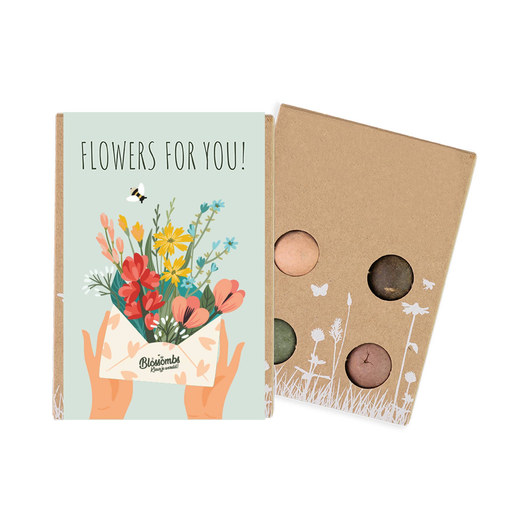 Buzzy Seeds Grow Gifts - Vente Graines de plantes - Mini boîte de graines de fleurs sauvages – Coffret cadeau Fleurs pour vous (4)6