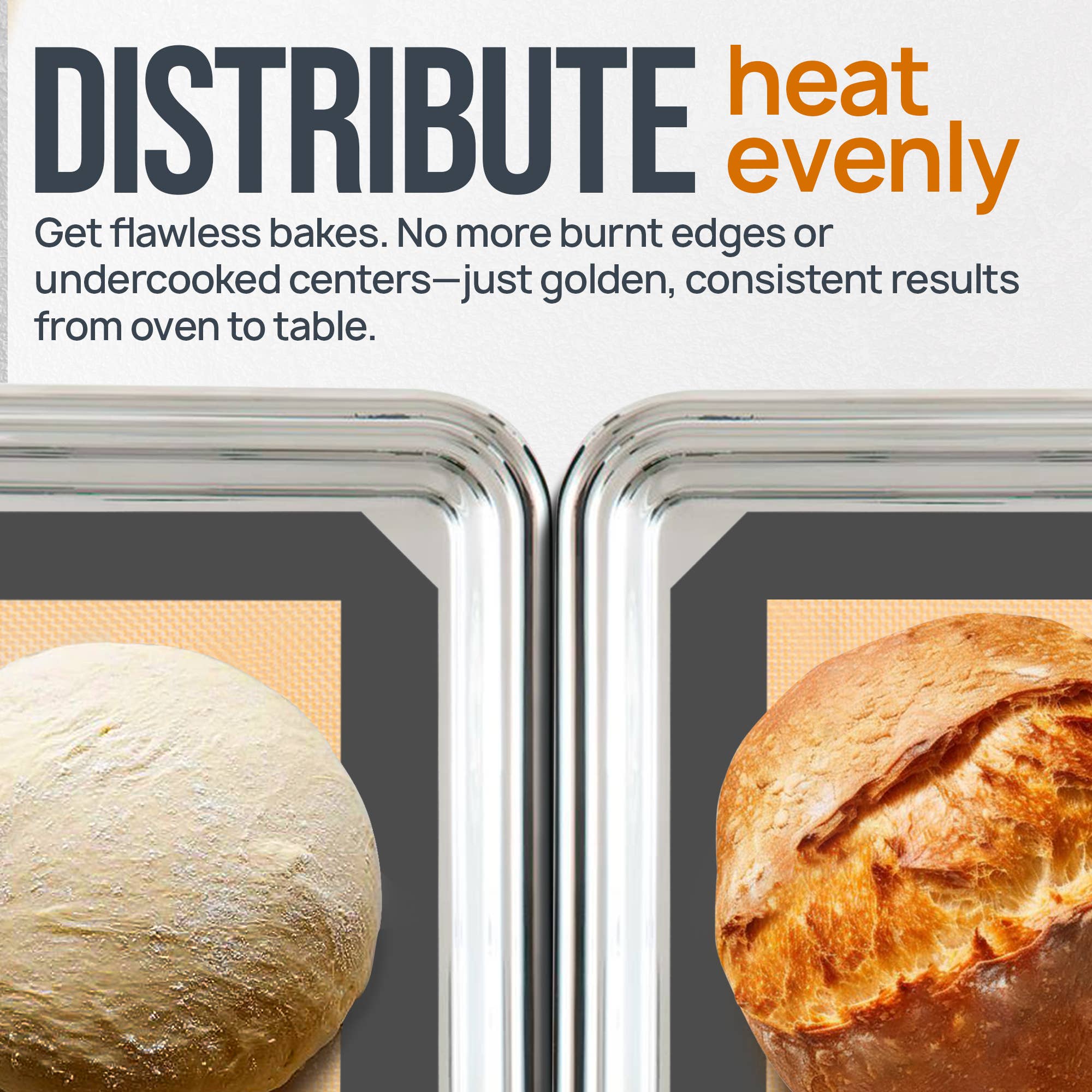 Zulay Kitchen - Vente Feuille/plaque de cuisson - Lot de 2 tapis de cuisson en silicone 42 x 29,5 cm antiadhésifs réutilisables5