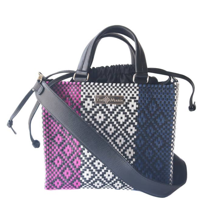 Bloom Medium Vævet Crossbody med løbegang taske for engroshandel hos Tin Marin