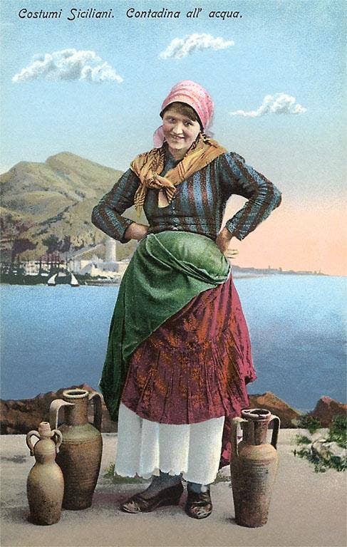 Found Image Press – wholesale Art print – Art Print IT-188 Sicilian Peasant Woman, Italy0
