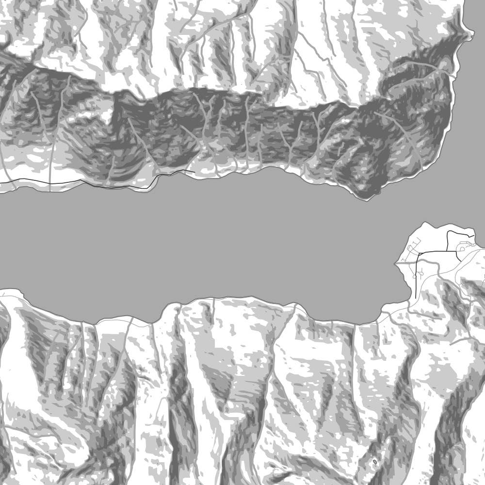 JACE.design - Wholesale Art Print - Lake Crescent WA Map Print Classic4