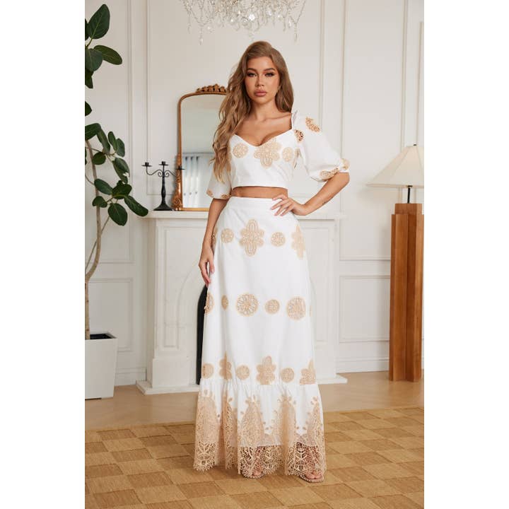 Effen Kleur Bijpassende Rok Set voor wholesale door Chicways