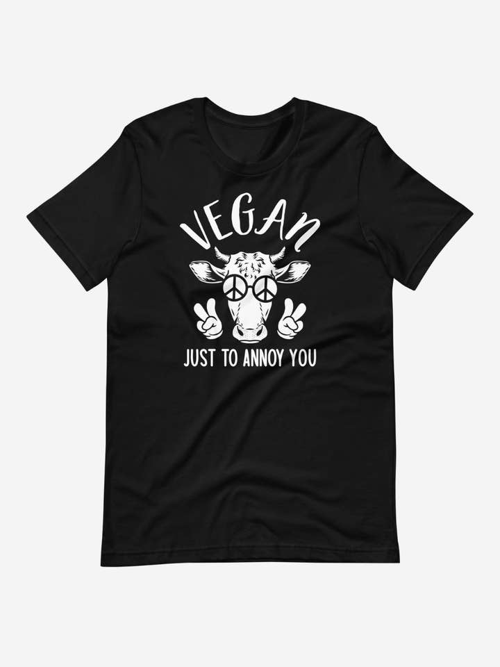 Vegan Just To Annoy You Unisex t-shirt for wholesale by Plant Babes