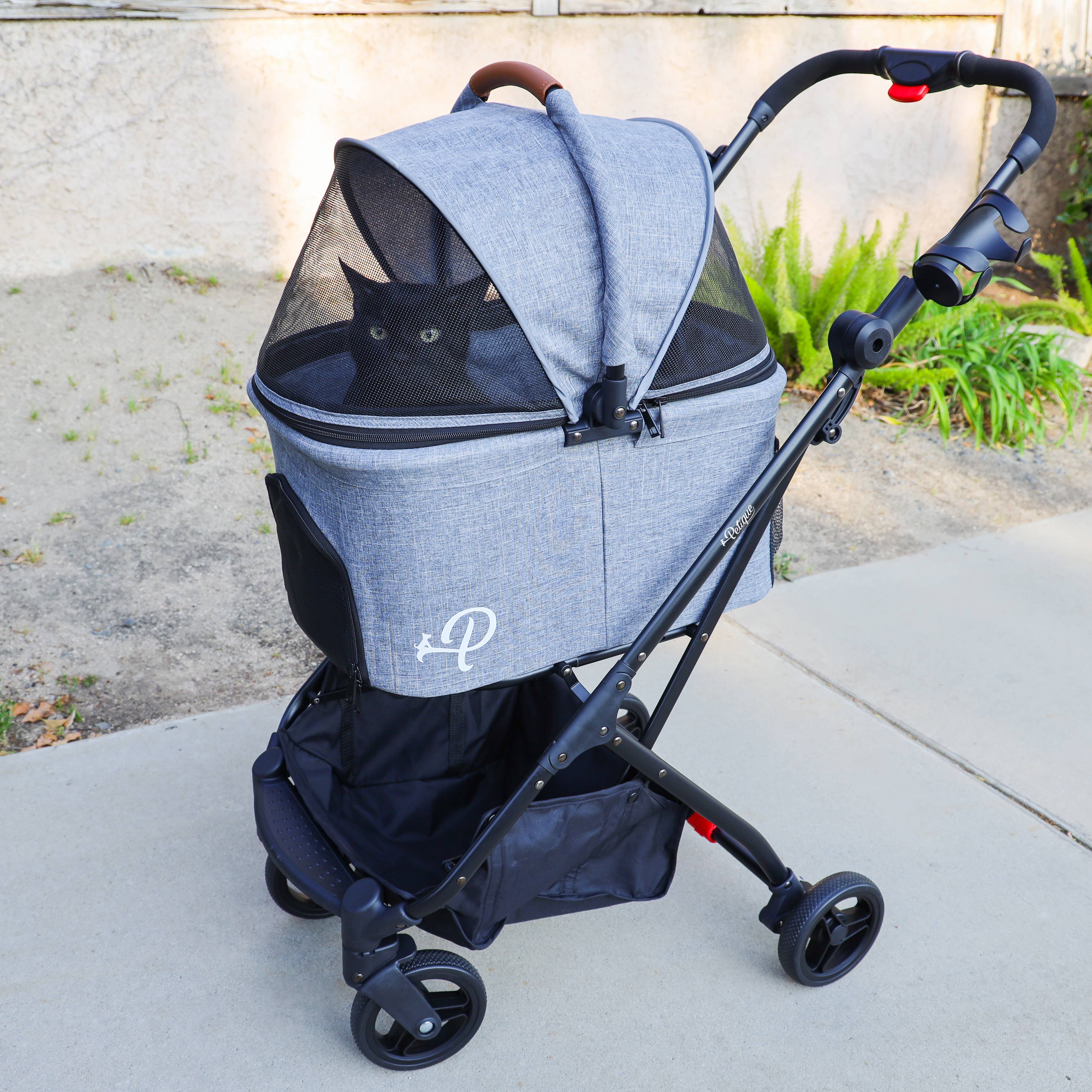 Only An Ocean Europe – wholesale Transportbur – Katt och hund – Petique 3-i-1 resesulky för husdjur med tri-fold design19